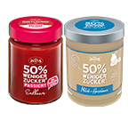 50% weniger Zucker
